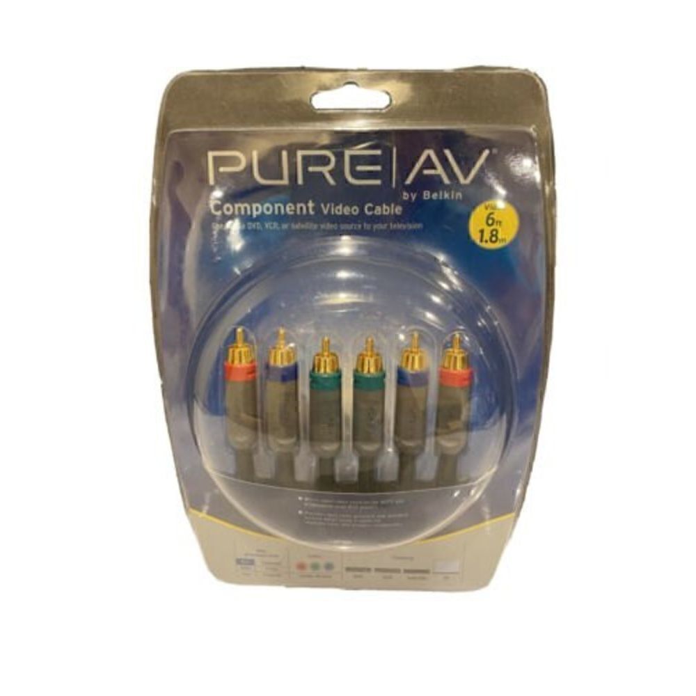 NEW BELKIN PURE AV AV21000-06 Component Video Cable 6ft 1.8m NWB NOS Audio Video - Picture 1 of 2